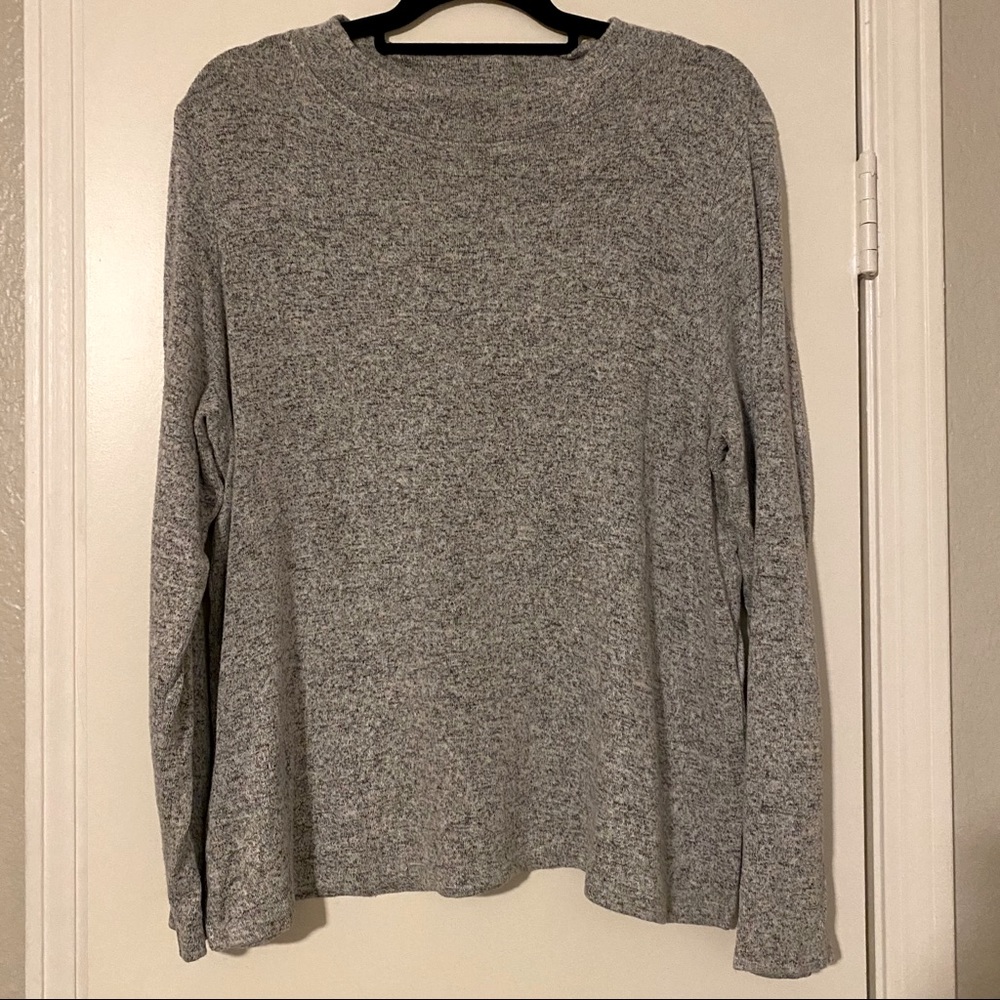 H&M • Grey Swing Mock Neck Sweater • Size L